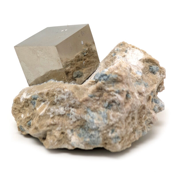Pyrite Cubic Crystal in Matrix, Small - Image 3