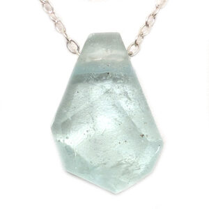 Aquamarine Faceted Pendant w/Chain Aquamarine Faceted Pendant w/Chain