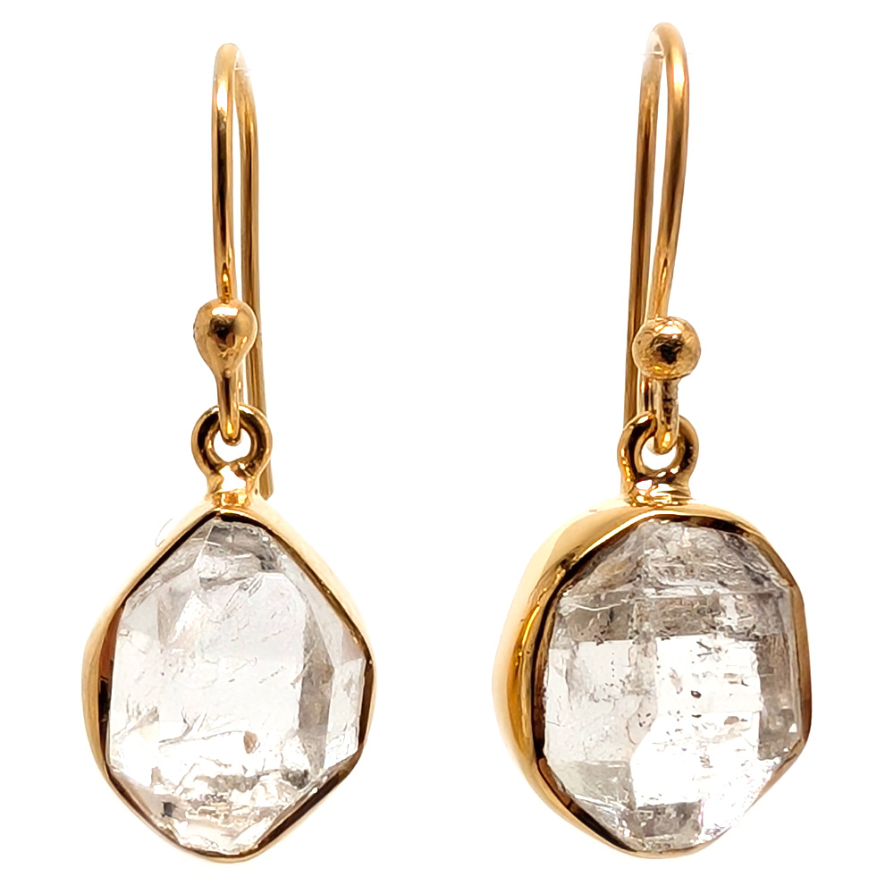 Pakimer Diamond Gold Vermeil Earrings Pakimer Diamond Gold Vermeil Earrings - Image 2