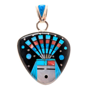 Kachina Inlay Sterling Silver Pendant Kachina Inlay Sterling Silver Pendant