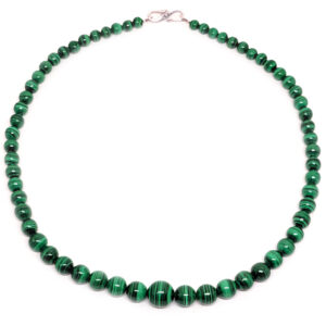 Malachite Round Bead Necklace Malachite Round Bead Necklace