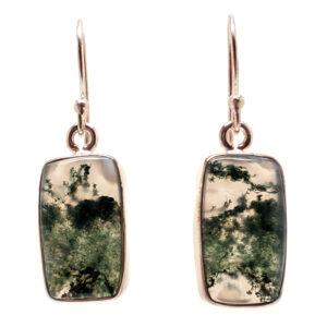 Moss Agate Sterling Silver Earrings Moss Agate Sterling Silver Earrings