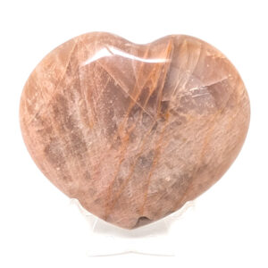 Peach Moonstone Heart