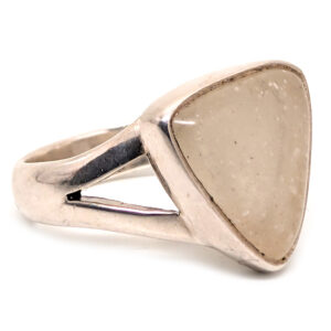 Libyan Desert Glass Oval Sterling Silver Ring; size 9 Libyan Desert Glass Oval Sterling Silver Ring; size 9