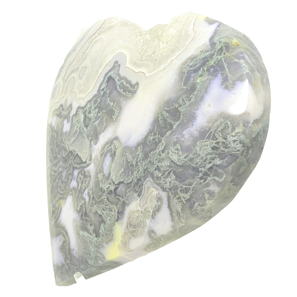Moss Agate Heart, Large Moss Agate Heart, Large - Image 2