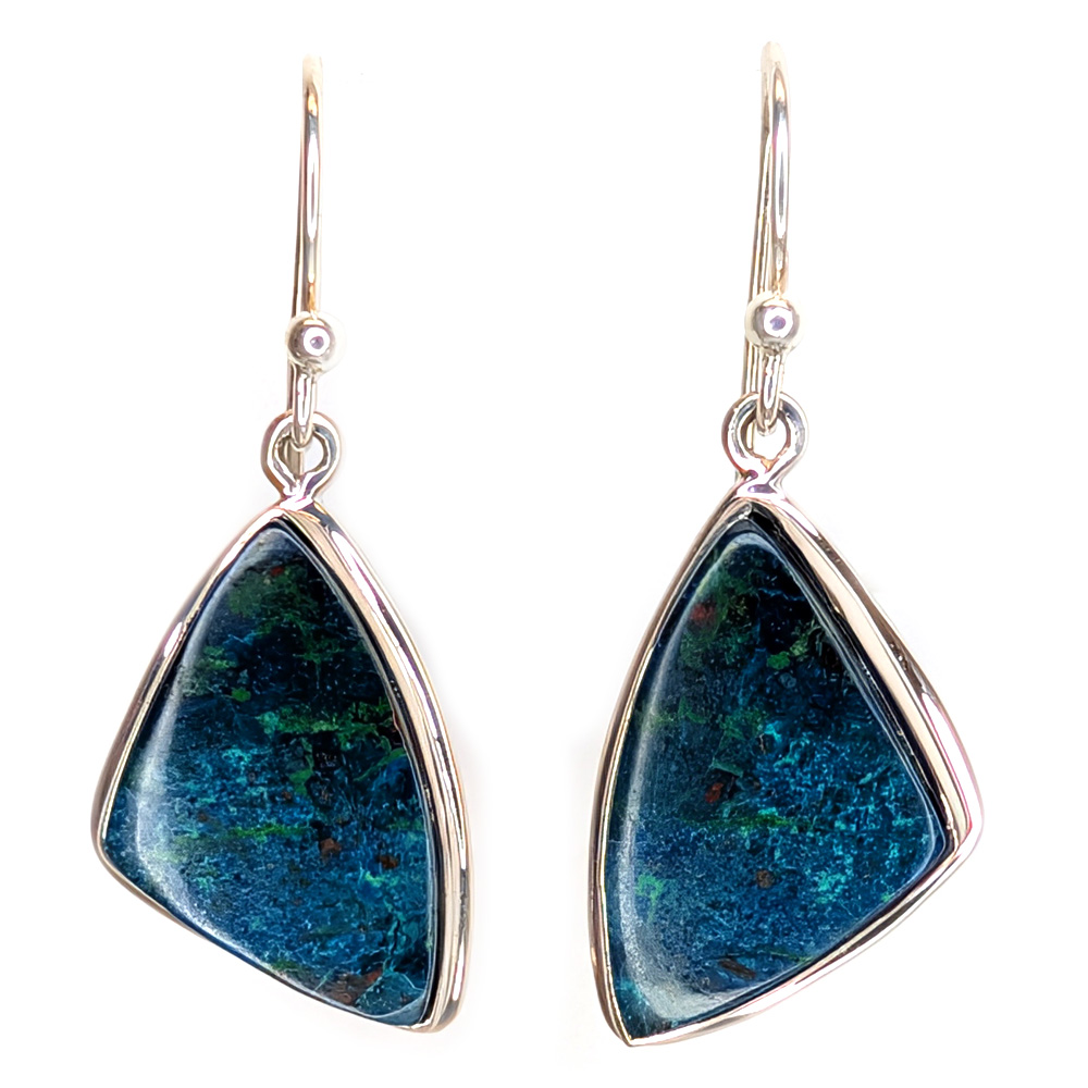 Chrysocolla Sterling Silver Earrings Chrysocolla Sterling Silver Earrings