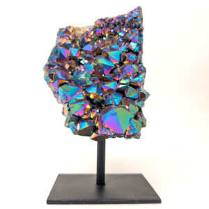 Aurora Quartz Crystal Cluster on Stand