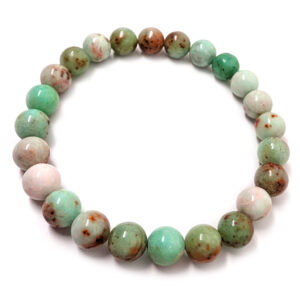 Chrysoprase Round Bead Bracelet