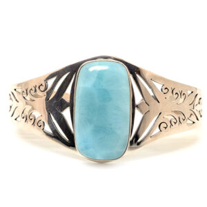 Larimar Sterling Silver Cuff Bracelet
