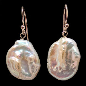 Natural Pearl Sterling Silver Earrings