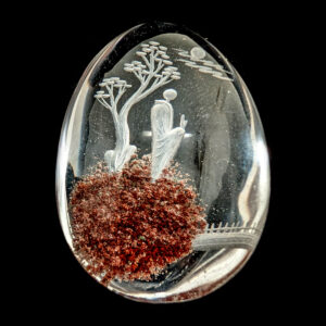 Quartz Intaglio Monk Carving Quartz Intaglio Monk Carving