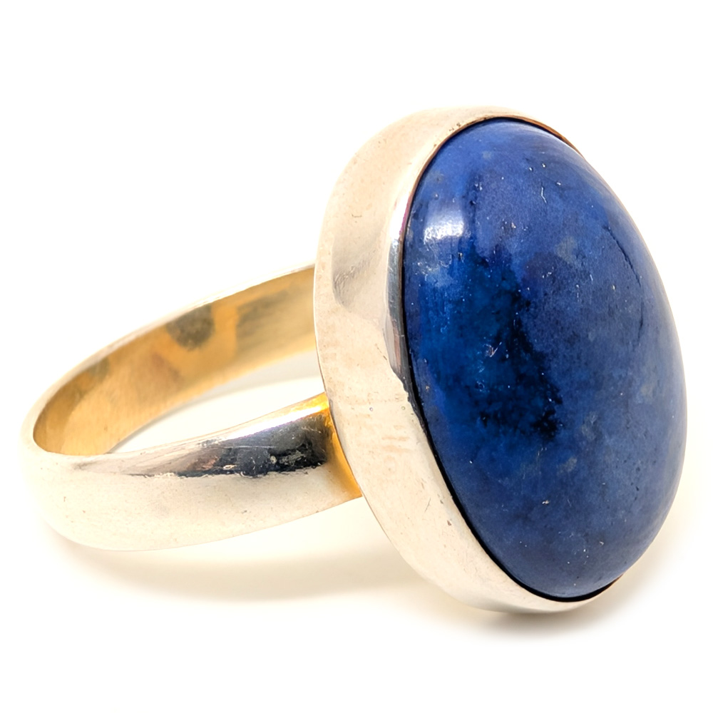 Lapis Lazuli Oval Sterling Silver Ring; size 9 1/4 Lapis Lazuli Oval Sterling Silver Ring; size 9 1/4