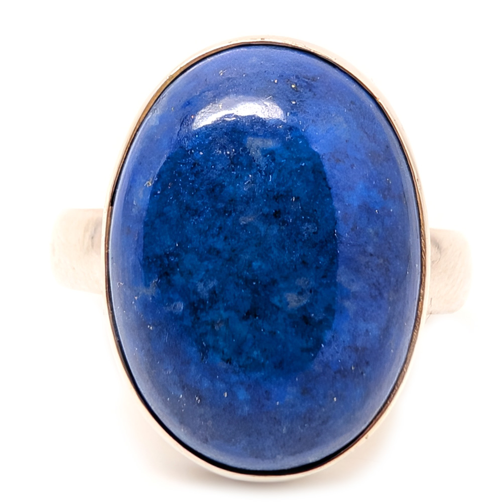 Lapis Lazuli Oval Sterling Silver Ring; size 9 1/4 Lapis Lazuli Oval Sterling Silver Ring; size 9 1/4 - Image 2