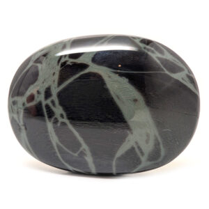 Spiderweb Obsidian Palm Stone Spiderweb Obsidian Palm Stone