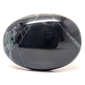 Spiderweb Obsidian Palm Stone Spiderweb Obsidian Palm Stone