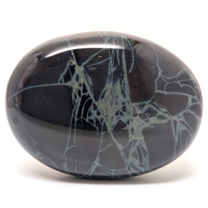 Spiderweb Obsidian Palm Stone Spiderweb Obsidian Palm Stone