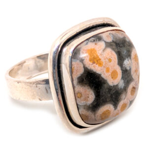 Ocean Jasper Sterling Silver Ring; size 7 1/2 Ocean Jasper Sterling Silver Ring; size 7 1/2