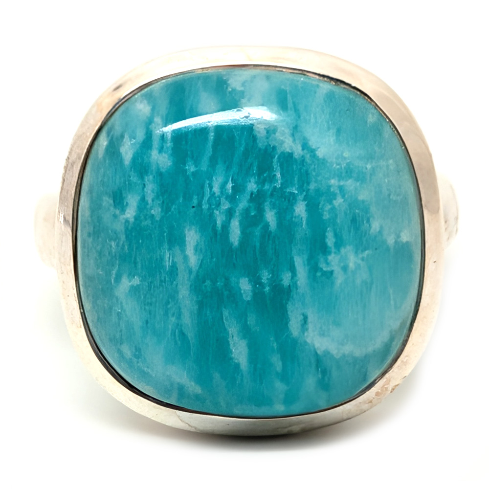 Amazonite Sterling Silver Ring; size 9 Amazonite Sterling Silver Ring; size 9 - Image 2