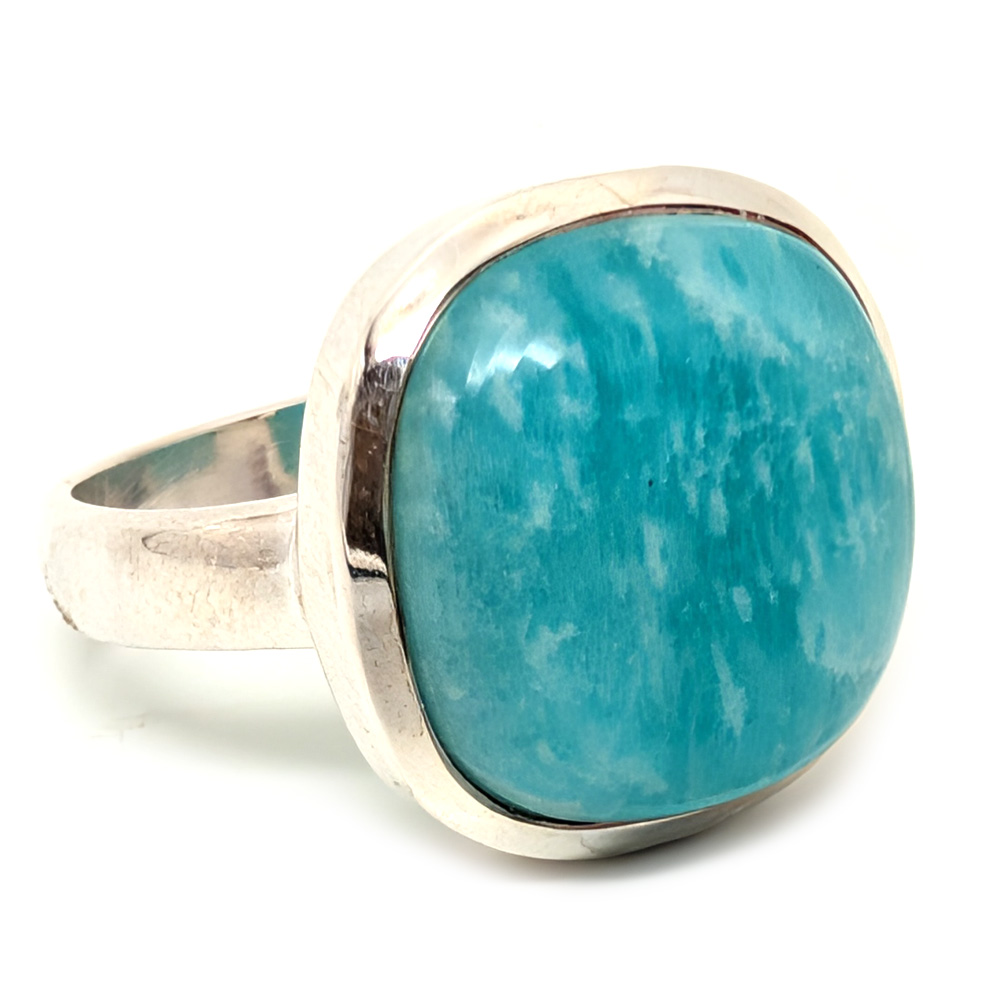 Amazonite Sterling Silver Ring; size 9 Amazonite Sterling Silver Ring; size 9