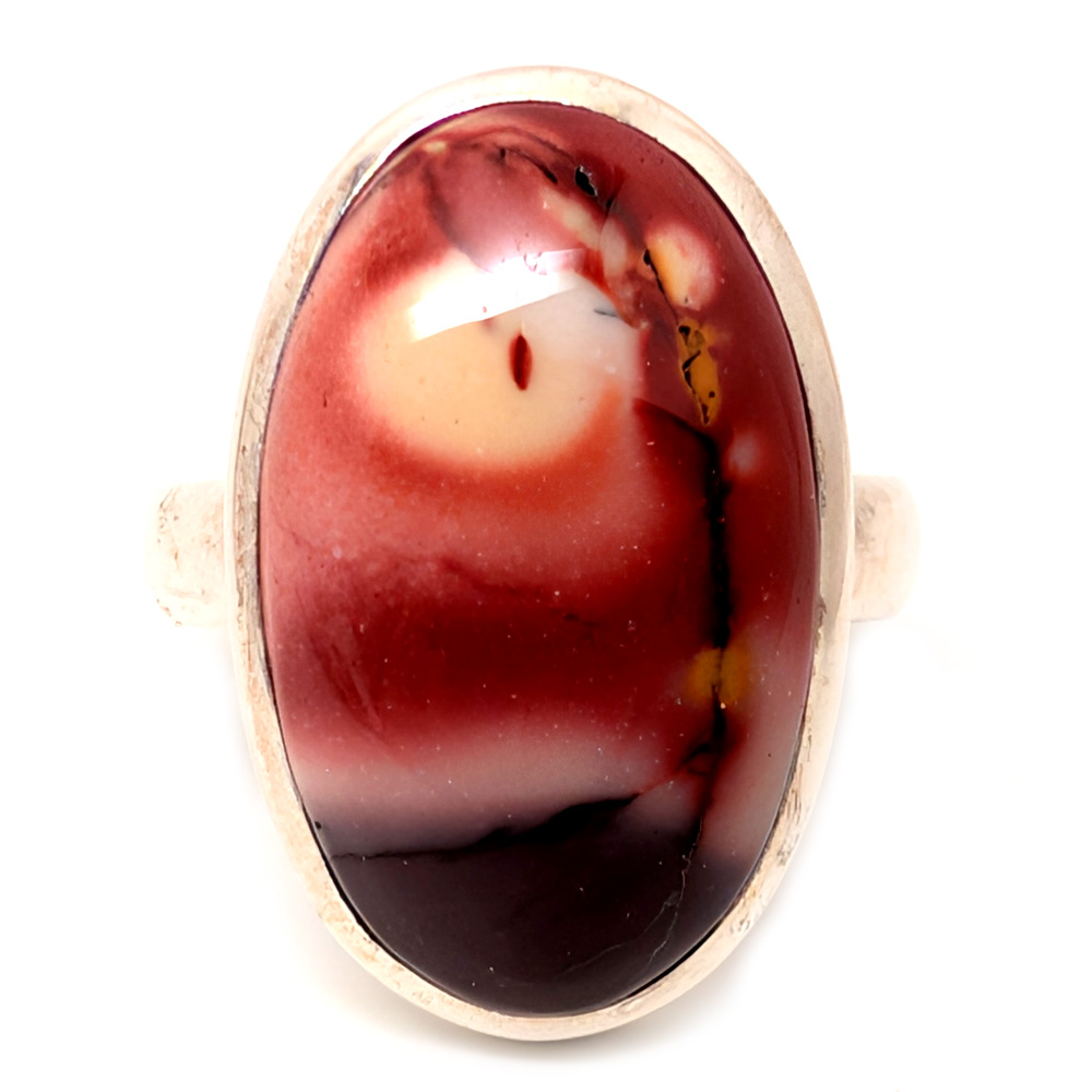 Mookaite Oval Sterling Silver Ring Mookaite Oval Sterling Silver Ring - Image 2