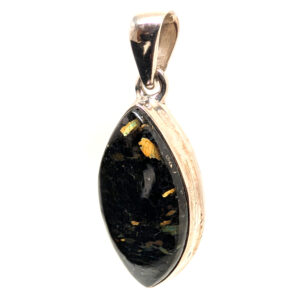 Nuummite Marquise Sterling Silver Pendant Nuummite Marquise Sterling Silver Pendant