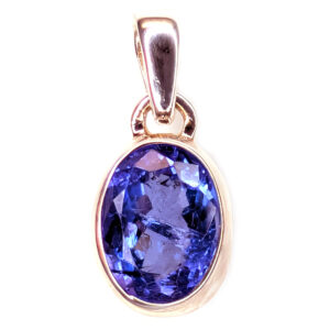 Tanzanite Faceted Oval Sterling Silver Pendant Tanzanite Faceted Oval Sterling Silver Pendant