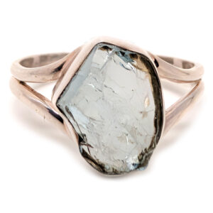 Aquamarine Sterling Silver Ring; size 10 1/2