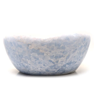 Blue Calcite Bowl, Large Blue Calcite Bowl, Large