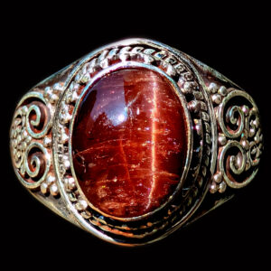 Cat's Eye Oval Sterling Silver Ring