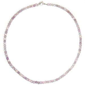 Kunzite Cubic-Faceted Bead Necklace
