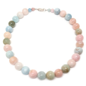Mixed Beryl Round Bead Necklace