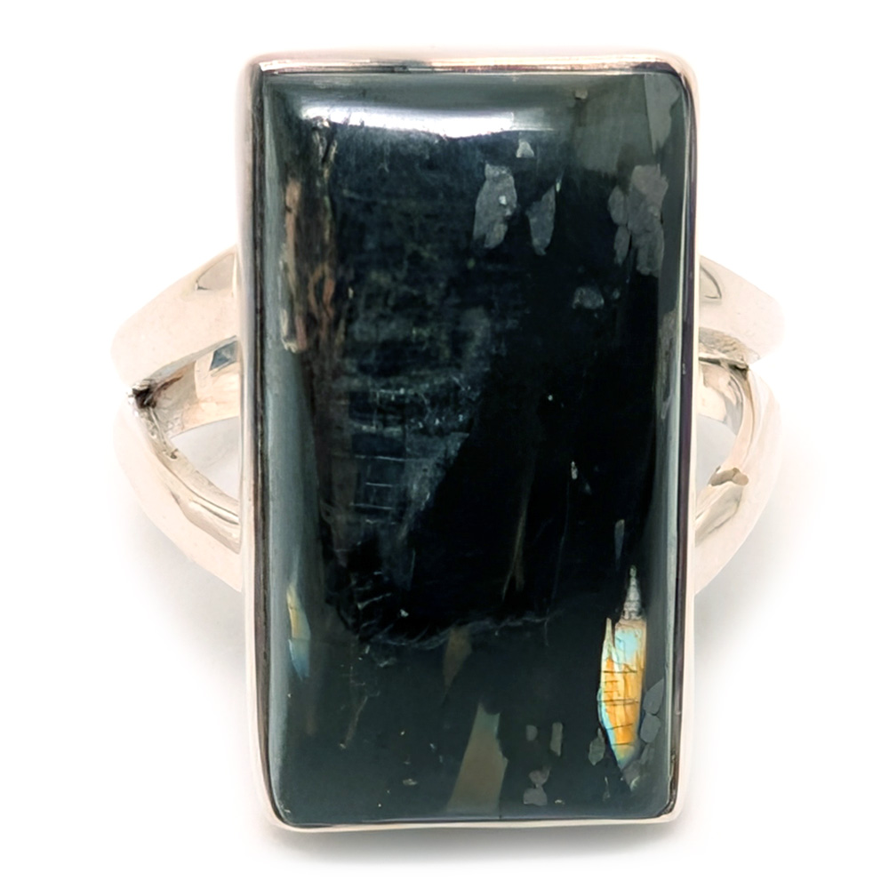 Nuummite RecSterling Silver Ring; size 6 1/2 Nuummite RecSterling Silver Ring; size 6 1/2 - Image 2