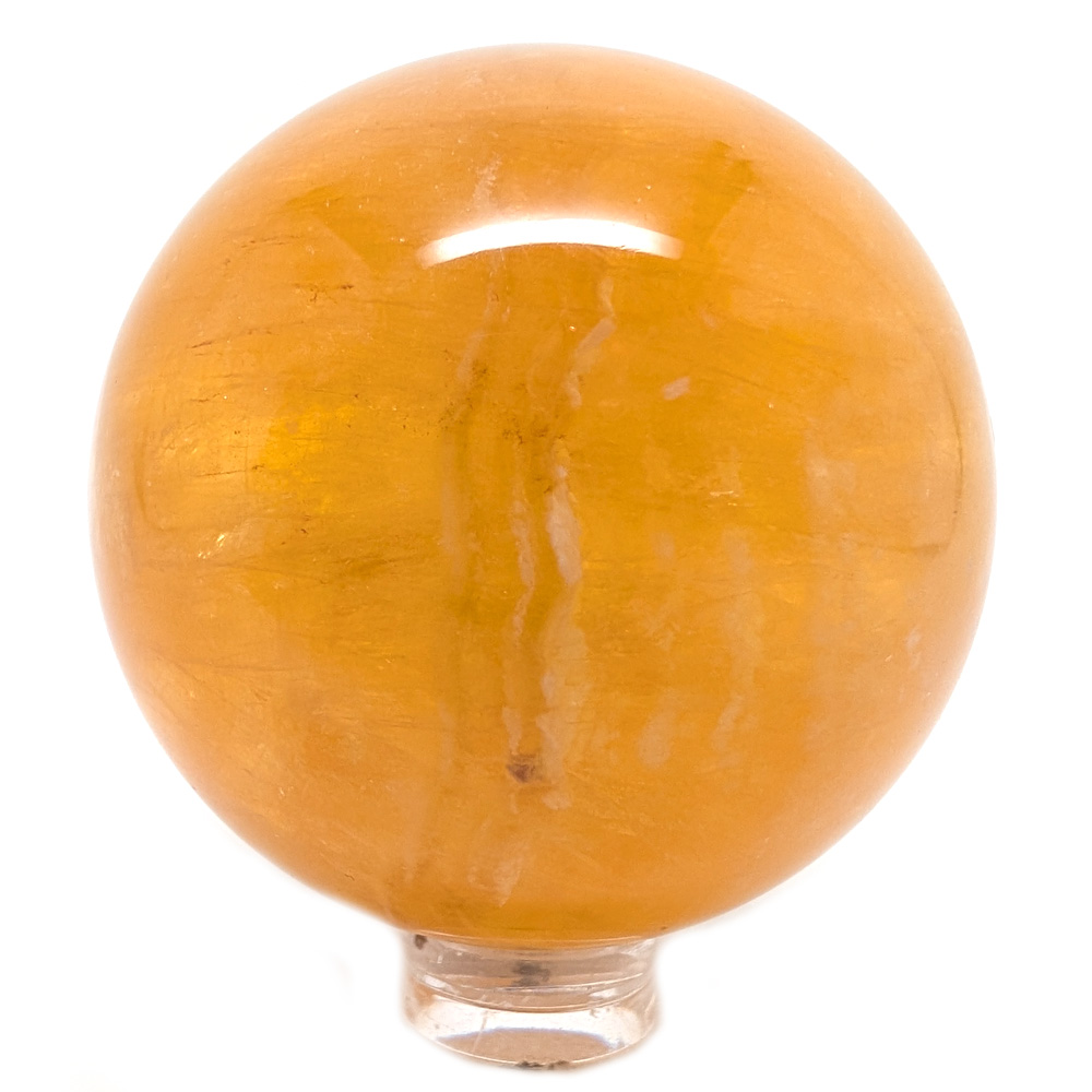 Yellow Fluorite Sphere Yellow Fluorite Sphere