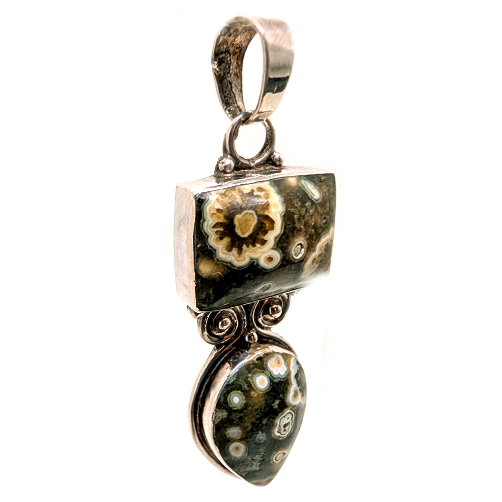 Ocean Jasper Sterling Silver Pendant Ocean Jasper Sterling Silver Pendant - Image 2