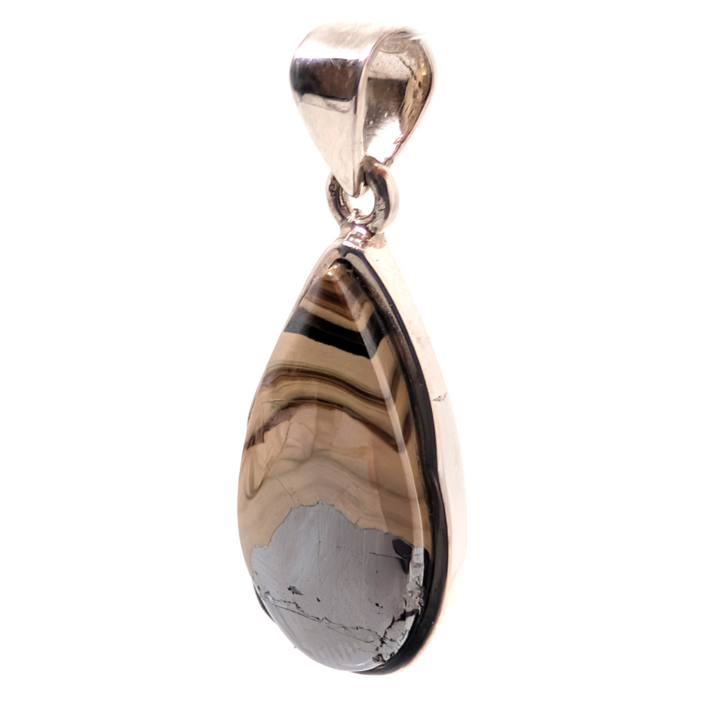 Schalenblende Teardrop Sterling Silver Pendant Schalenblende Teardrop Sterling Silver Pendant - Image 2