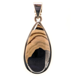 Schalenblende Teardrop Sterling Silver Pendant